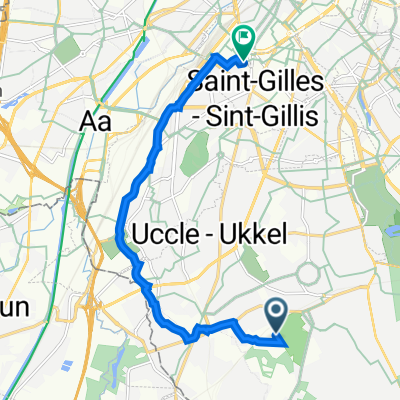 Avenue de la Chênaie 83, Uccle/Ukkel à Rue Vanderschrick 36, Saint-Gilles/Sint-Gillis