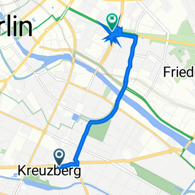 Skalitzer Straße 2, Berlin nach Strausberger Platz 16, Berlin