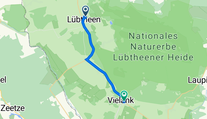 Bergstraße 9, Lübtheen nach Lindenplatz 1, Vielank