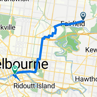 626 Heidelberg Rd, Alphington to 1 Southbank Bvd, Southbank