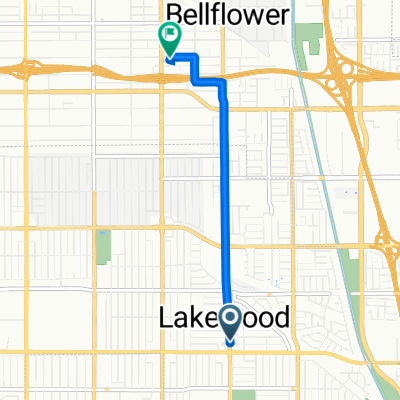 5951 Del Amo Blvd, Lakewood to 9828 Park St, Bellflower