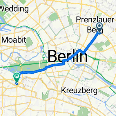 Dietrich-Bonhoeffer-Straße 29, Berlin nach Keithstraße 9, Berlin