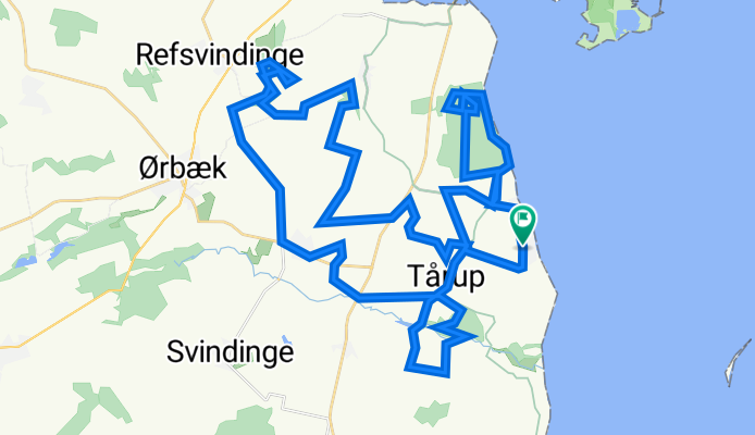 SH gravel Dyrehave - Æble - Tårup Lund - Kongshøj - Kajbjerg skov   50 km