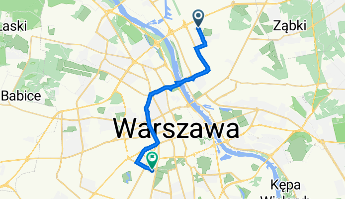 Ludwika Kondratowicza 2, Warszawa do Stefana Banacha 1C, Warszawa
