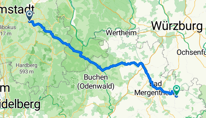 Reinheim - Weikersheim - Laudenbach
