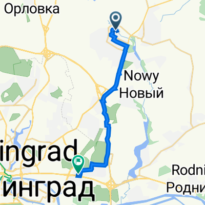 Моховая улица, 5, Гурьевск до Московский проспект, 207, Калининград