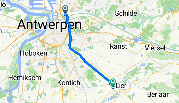 Gasthuishoevestraat 26, Antwerpen naar Boomlaarstraat 309E, Lier