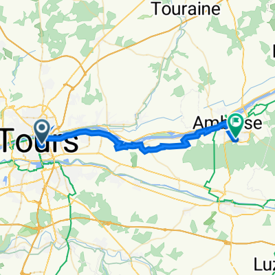 13 Rue Frédéric Joliot-Curie, Tours nach 2 Rue du Clos Lucé, Amboise