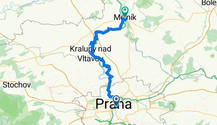 Vrchlického sady nach Tschechien, Mělník