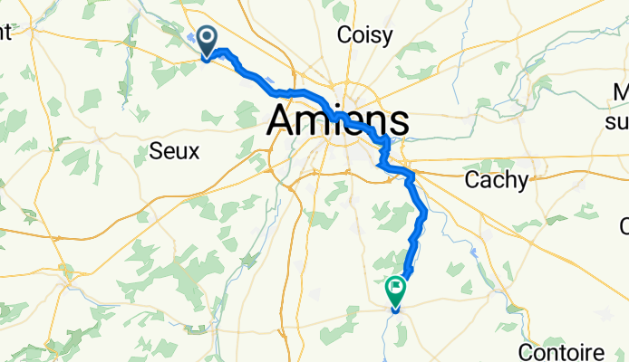 39 Rue Jean-Jacques Rousseau, Picquigny à 1 Rue du Docteur Binant, Ailly-sur-Noye