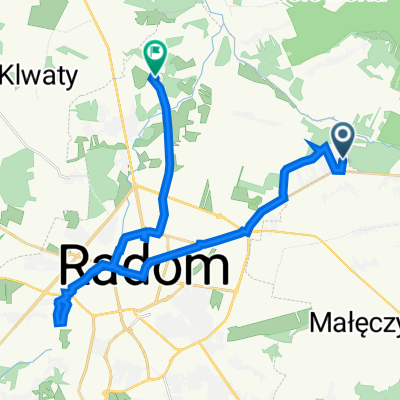 Poduchowna 16, Radom do Wincentego Witosa 58C, Radom