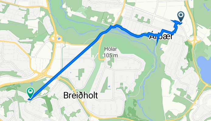 Tunguháls 2, Reykjavík do Þingasel 5, Reykjavík