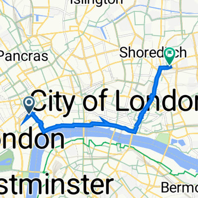51 Long Acre, London to 2–10 Whitby St, London