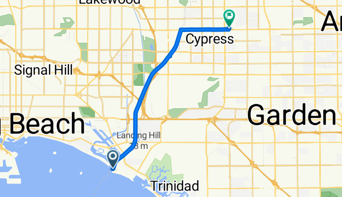 San Gabriel River Bike Path, Seal Beach to 6220 Villa Linda Ct, Buena Park