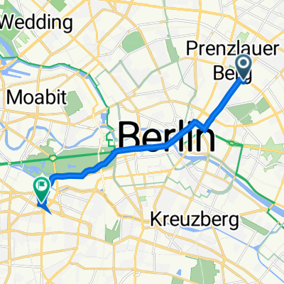 Dietrich-Bonhoeffer-Straße 29, Berlin nach Bayreuther Straße 39, Berlin