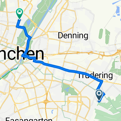 Friedenspromenade 7, Munich to Münchner Freiheit 2, Munich