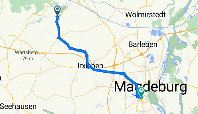 Fischerufer 6, Haldensleben nach Halberstädter Straße 19, Magdeburg