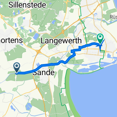 Gödenser Straße 69, Sande nach Schopenhauerstraße 2, Wilhelmshaven