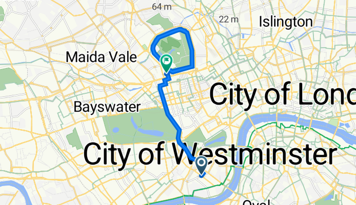 Sporty route in London