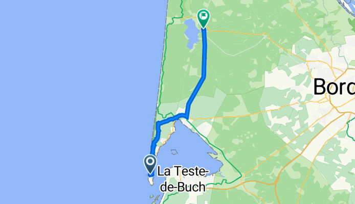 119 Avenue de Bordeaux, Lège-Cap-Ferret to 17 Chemin de la Craste, Lacanau