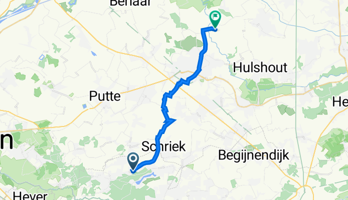 Notelaarweg 3, Keerbergen naar Krombeekweg 20, Heist-op-den-Berg