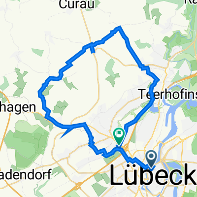 Große Kiesau 33, Lübeck nach Krempelsdorfer Allee, Lübeck