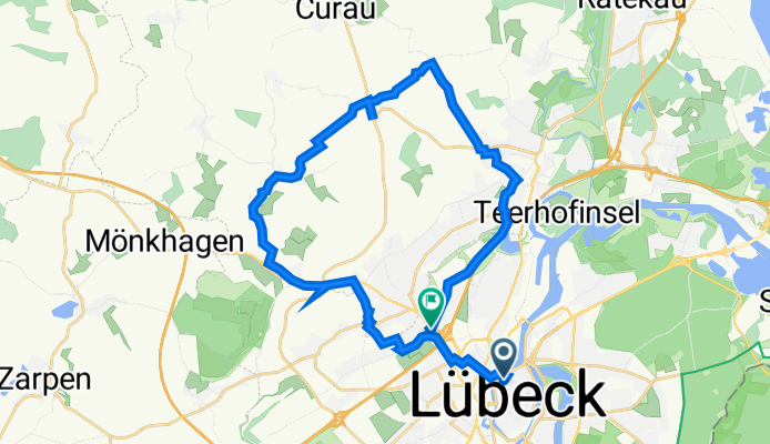 Große Kiesau 33, Lübeck nach Krempelsdorfer Allee, Lübeck