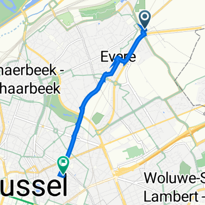 Jules Bordetlaan 2, Brussel to Rue Charles Quint 107, Bruxelles