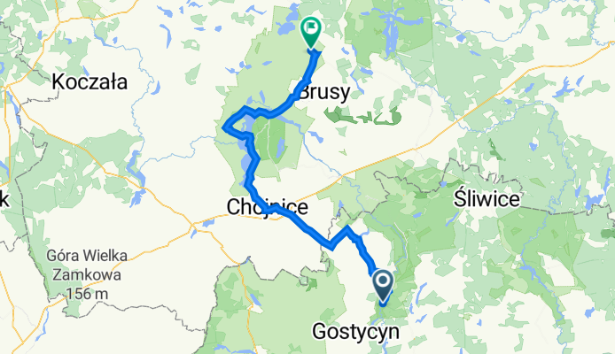 Świt 2, Cekcyn a Dąbrówka, Leśno