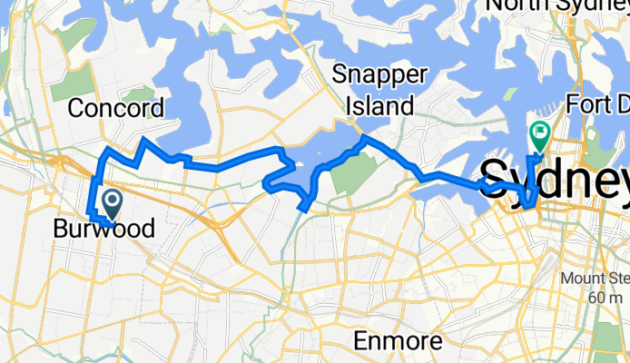Waimea Street 25, Burwood to Kent Street 201, Sydney