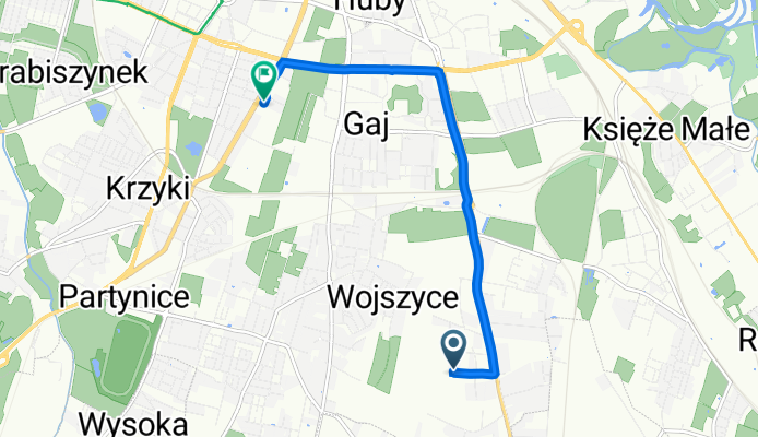 Edmunda Kajdasza 44, Wrocław do Wiktora Brossa 1B, Wrocław