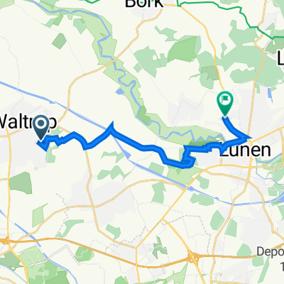 Tinkhofstraße 15A, Waltrop nach Borker Straße 113, Lünen