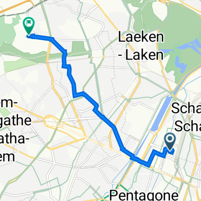 Boulevard du Roi Albert II 27, Schaerbeek to Avenue du Laerbeek 101, Jette