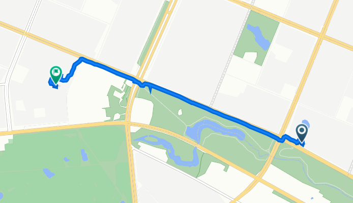 От проспект Луначарского 94 корпус 2, Санкт-Петербург до улица Сантьяго-де-Куба 6к4, Санкт-Петербург
