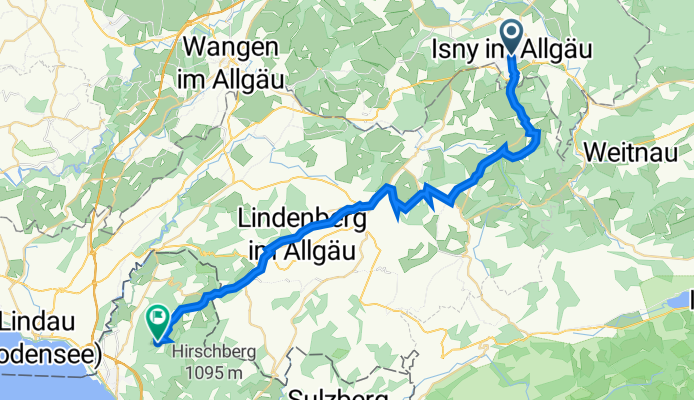 Wilhelmstraße 2, Isny im Allgäu nach Stegen 17, Eichenberg