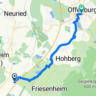 Meißenheim nach Hauptstraße 106, Offenburg