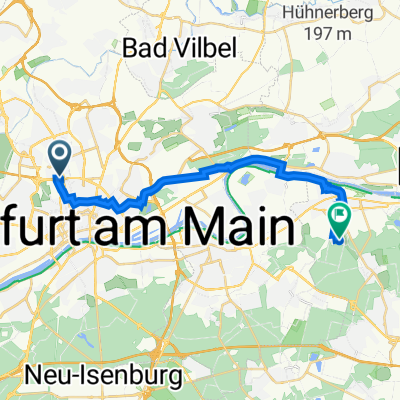 Walter-vom-Rath-Straße 1, Frankfurt am Main nach Ahornstraße 15, Mühlheim am Main