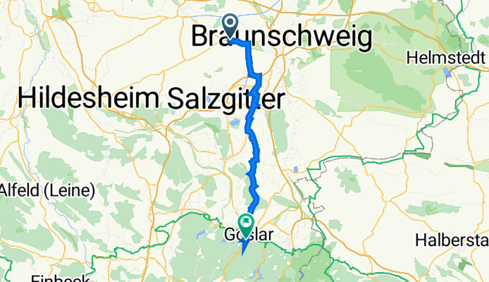 Vechelde nach Jugendherberge Goslar