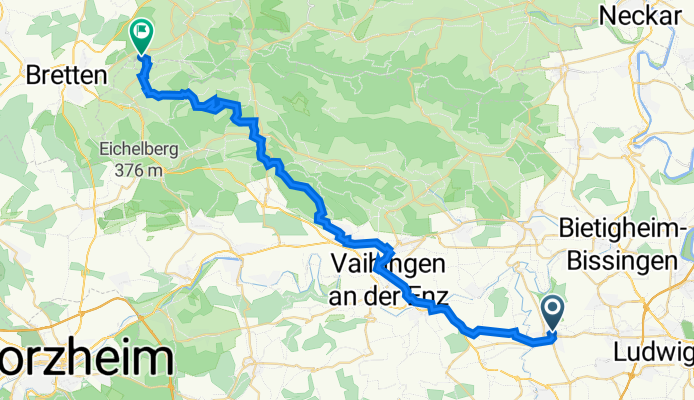Tammer Straße 6, Markgröningen nach Hofweg 6, Oberderdingen