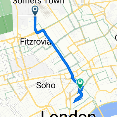 106 Hampstead Road, London to 45–53 Long Acre, London