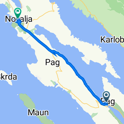 Branimirova obala 4, Pag to Plasica ulica 1, Novalja