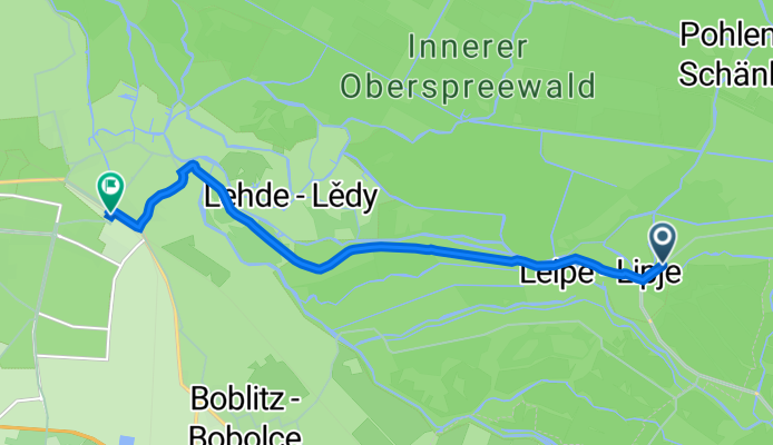 Burger Weg 3, Lübbenau do Bahnhofstraße 3D, Lübbenau