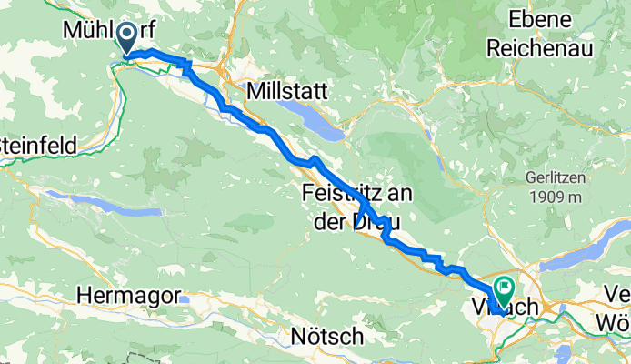 Lendstraße .391, Möllbrücke nach Bahnhofstraße 5, Villach
