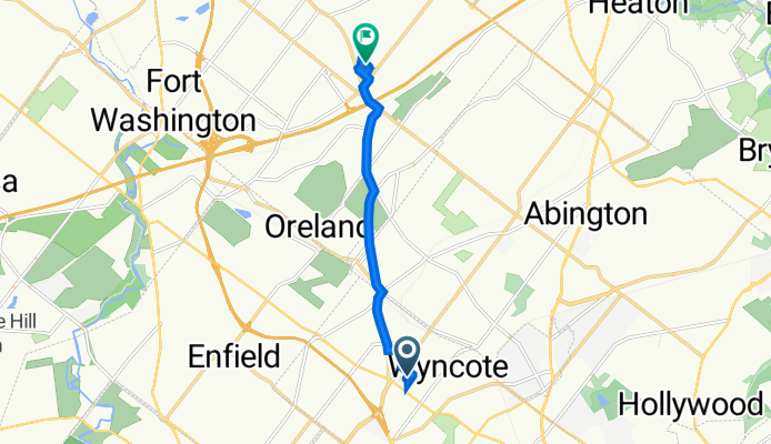 624 Mulford Rd, Wyncote to 1650 Limekiln Pike, Dresher