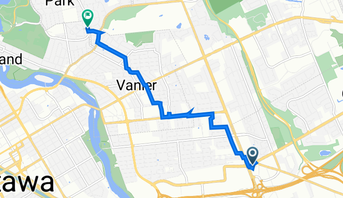 1020 Regional Rd 50, Ottawa to 112 Acacia Ave, Ottawa