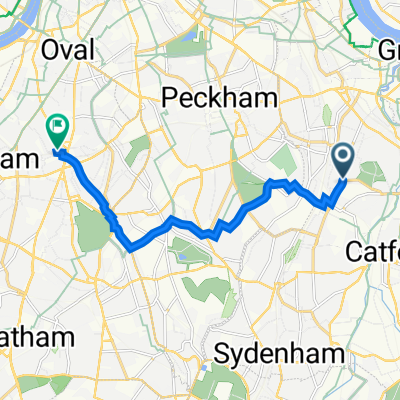 Brockley Road 329 to Bellefields Road 58A