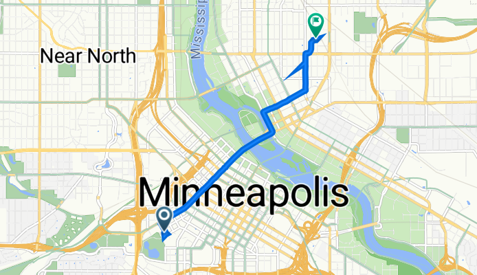 45 Spruce Pl, Minneapolis to 1325 Quincy St NE, Minneapolis