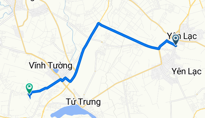 Dương Tĩnh, H. Yên Lạc to X. Tuân Chính, H. Vĩnh Tường