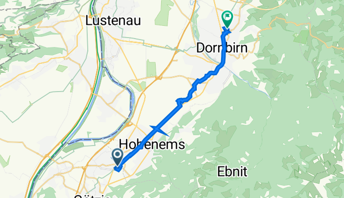 Riedstraße 1c, Altach nach Fischbachgasse 26, Dornbirn