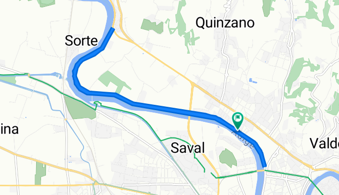 Da Via Corno D'Aquilio 27, Verona a Via Corno D'Aquilio 27, Verona